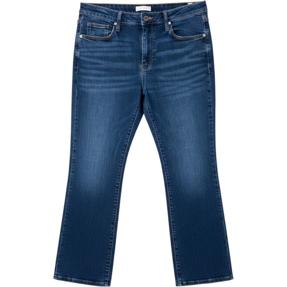 Universal Thread Women High Rise Slim Bootcut Jeans Dark Wash Blue 12/31R 1636
